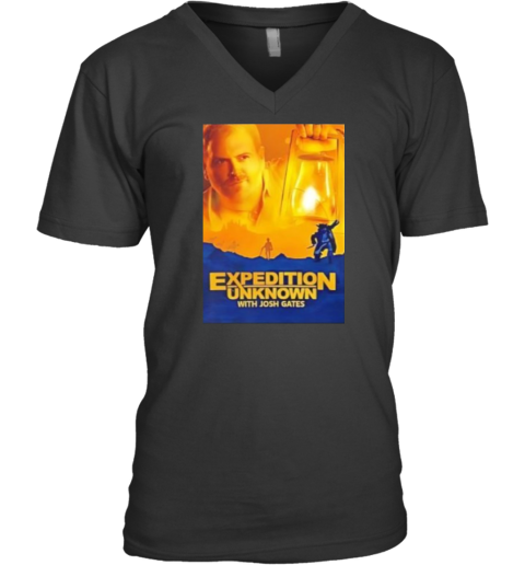 Expedition Unknown With Josh Gates V Neck T Shirt