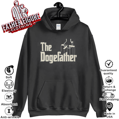 Elon Musk Wears The Dogefather Shirt For Sale Hoodie