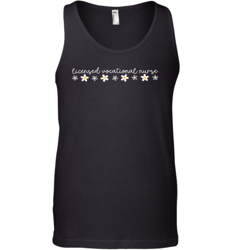 Daisy Flower Lvn Licensed Vocational Nurse Healthcare Worker Tank Top