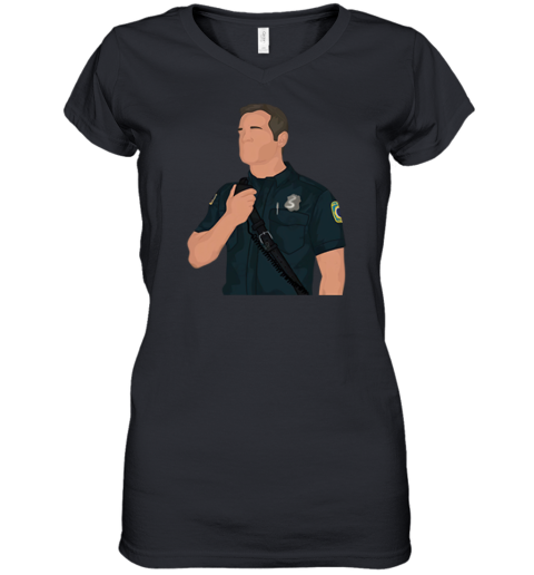 Bobby Nash Captain 911 On Abc Tv Show Women039S V Neck T Shirt