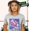 Big Car Fish Neon 2024 Women039S T Shirt