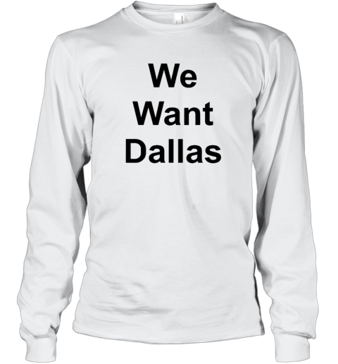 Anthony Edwards Wearing We Want Dallas Long Sleeve T Shirt
