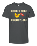 Chicken First Country Last Shirt Trump Taco Premium Youth T Shirt