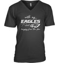 Eagles Shirt Hanging From The Door V Neck T Shirt