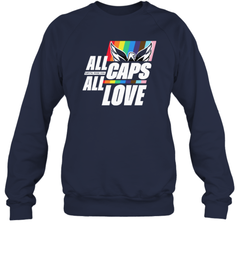 All Caps All Love Capital Pride 2024 Gay Pride Sweatshirt
