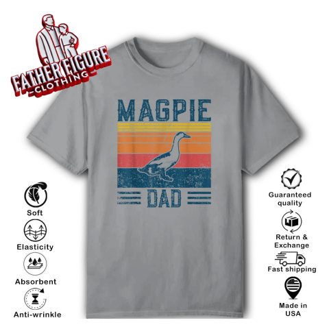 Best Duck Dad Men Magpie Dad T Shirt
