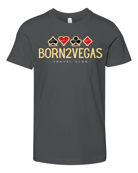 Born2Vegas Las Vegas Vlog Logo Premium Youth T Shirt