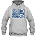 Blue Wave Cat For Kamala Hoodie