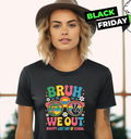 Bruh We Out Happy Last Day Of School Groovy Women039S T Shirt