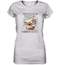 Duck Today Is Slap An Idiot Day I039M Gonna Be Busy Women039S V Neck T Shirt