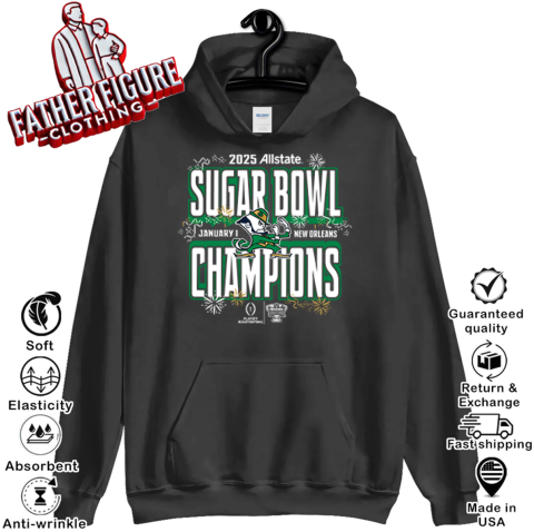 College Football Playoff Notre Dame Allstate Sugar Bowl Champions Hoodie
