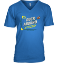 Duck Around And Find Out Oregon Ducks V Neck T Shirt