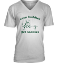 Even Baddies Get Saddies V Neck T Shirt