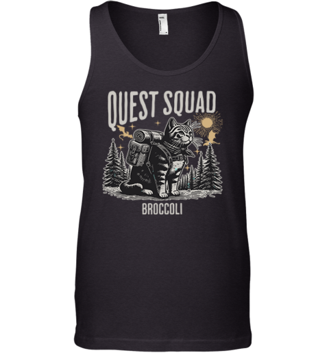 Cat Onyx Storm Quest Squad Broccoli Tank Top