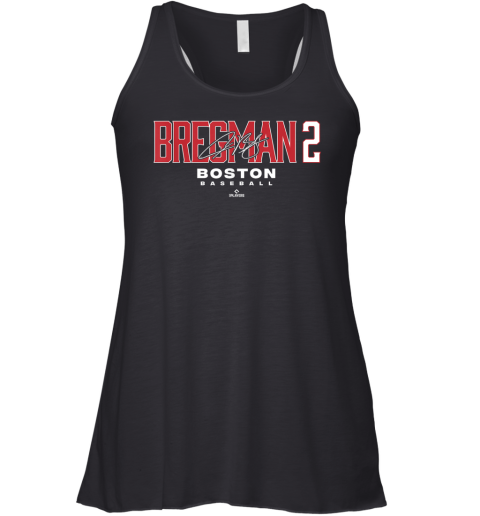 City Alex Bregman 2 Boston Baseball Mlbpa Racerback Tank