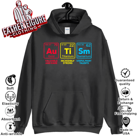 Autism Awareness Elements Periodic Table Hoodie
