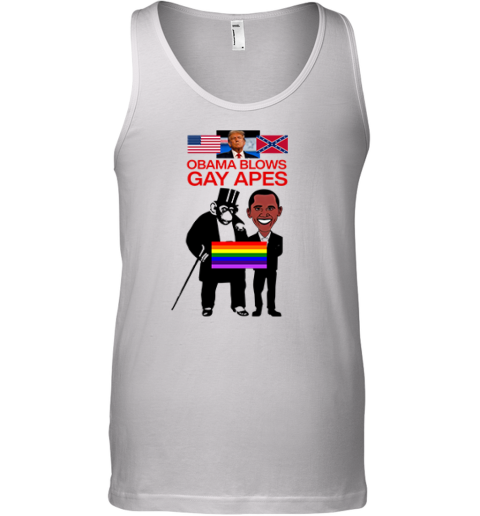 Donald Trump Obama Blows Gay Apes Tank Top