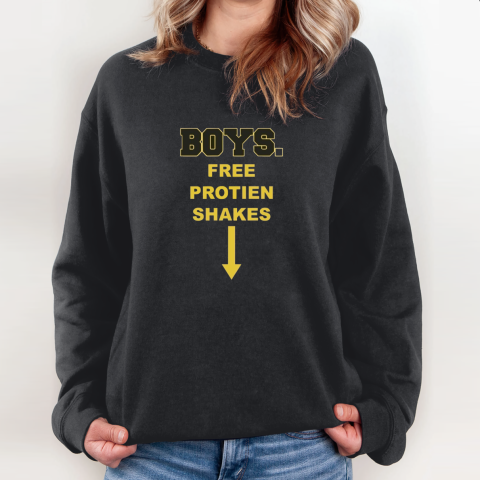 Boys Free Protien Shakes Sweatshirt