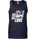 All Caps All Love Capital Pride 2024 Gay Pride Tank Top