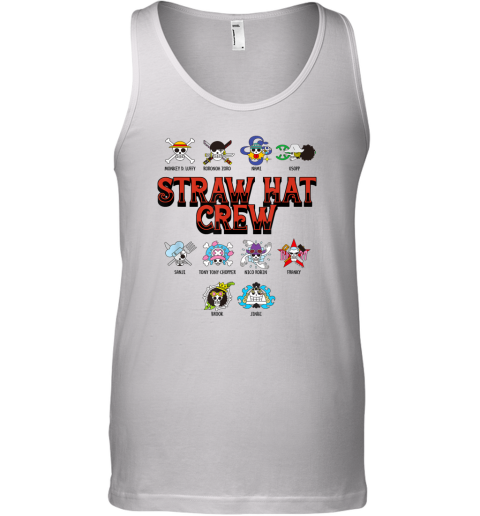 Anime Straw Hat Crew Jolly Roger Logos Tank Top