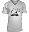 Dad Dad Dad Seagull Father Day V Neck T Shirt