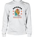 Chicago Hot Dog Mascot Take Me Out To The Ballgame Long Sleeve T Shirt