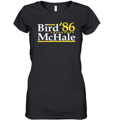 Boston Celtics Bird Mchale 03986 Women039S V Neck T Shirt