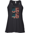 8646 American Flag Anti Joe Biden Racerback Tank