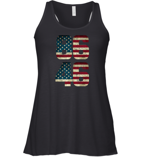 8646 American Flag Anti Joe Biden Racerback Tank