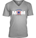 Blue Star Mom Proud Military Family Support V Neck T Shirt