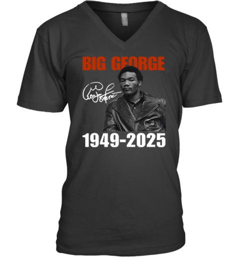 Big George Foreman 1949 2025 V Neck T Shirt