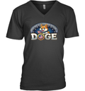 Doge Crypto Meme Department Of Government Efficiency V Neck T Shirt