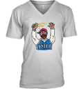 Angry Sixers Fan V Neck T Shirt