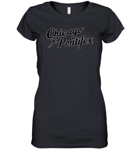 Chicago Pontifex Women039S V Neck T Shirt
