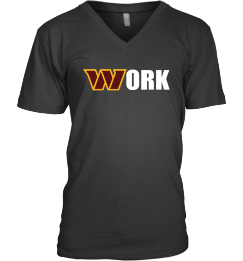 Dan Quinn Washington Commanders Work V Neck T Shirt