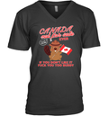 Canada Not For Sale Ever Fuck Trump V Neck T Shirt