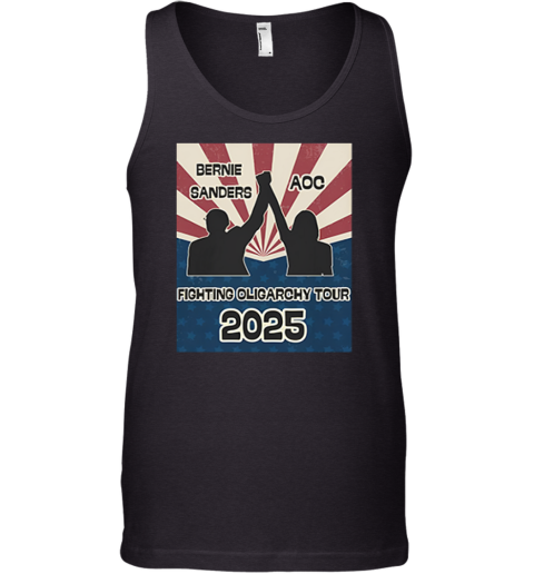 Bernie Sanders Aoc Fighting Oligarchy Tour Tank Top