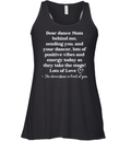 Dear Dance Mom Behind Me Sending You Racerback Tank