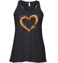 Clemson Tigers Pride Big Hearts With The Tigers Logo Racerback Tank
