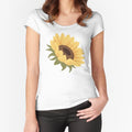 Boho Sunflower Glow Fitted Scoop T-Shirt for Sale by KJackArtwork