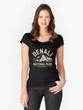 Denali National Park Comfort Colors Granola Alaska Travel National Park Fitted Scoop T-Shirt