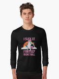 I Suck at Fantasy Basketball Funny Unicorn Sports Looser Long Sleeve T Shirt Long Sleeve T Shirt Premium Print