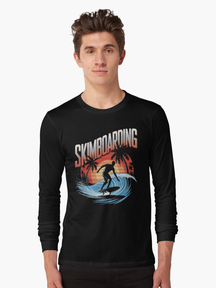 Skimboarding Long Sleeve T-Shirt | Graphic T-Shirt for Unisex