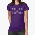 Mother of Shih Tzus T Shirt Fitted T-Shirt for Sale by bitsnbobs