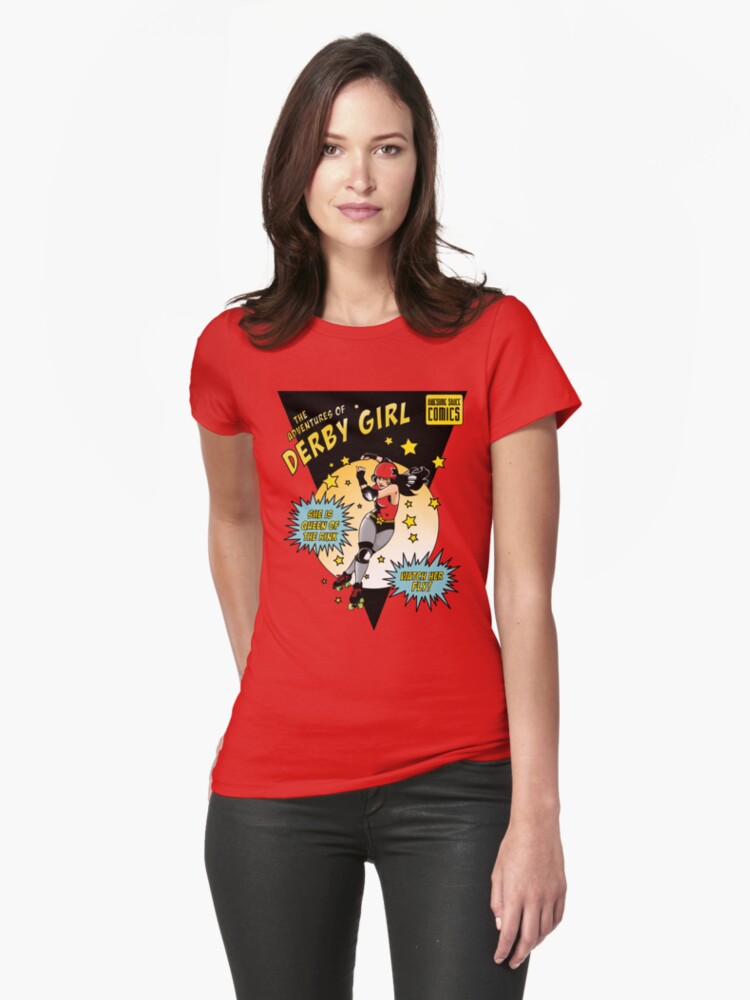 The Adventures of Derby Girl Fitted T Shirt T Shirt Premium Quality Fan Favorite