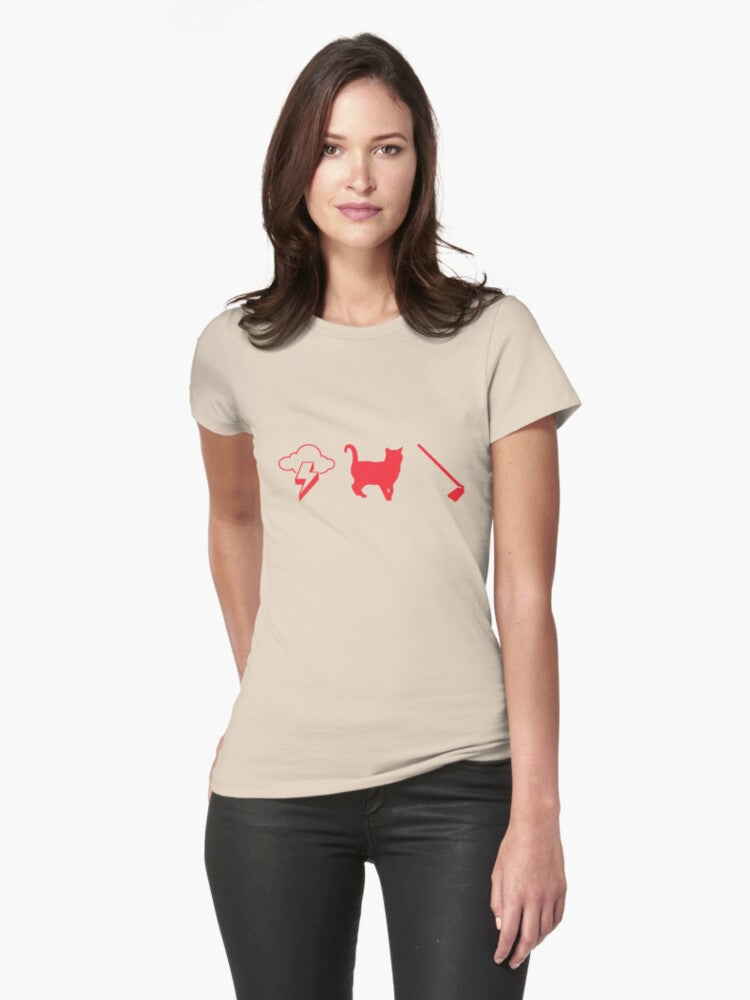 Thunder Cat Hoe Fitted T-Shirt T-Shirt | Streetwear Vibe | Top Pick For Fans