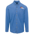 Denver Broncos Logo Denim Shirt For Men And Women