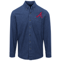 Atlanta Braves Logo Denim Shirt For Men And Women