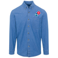Dominos Pizza Logo Denim Shirt For Men And Women