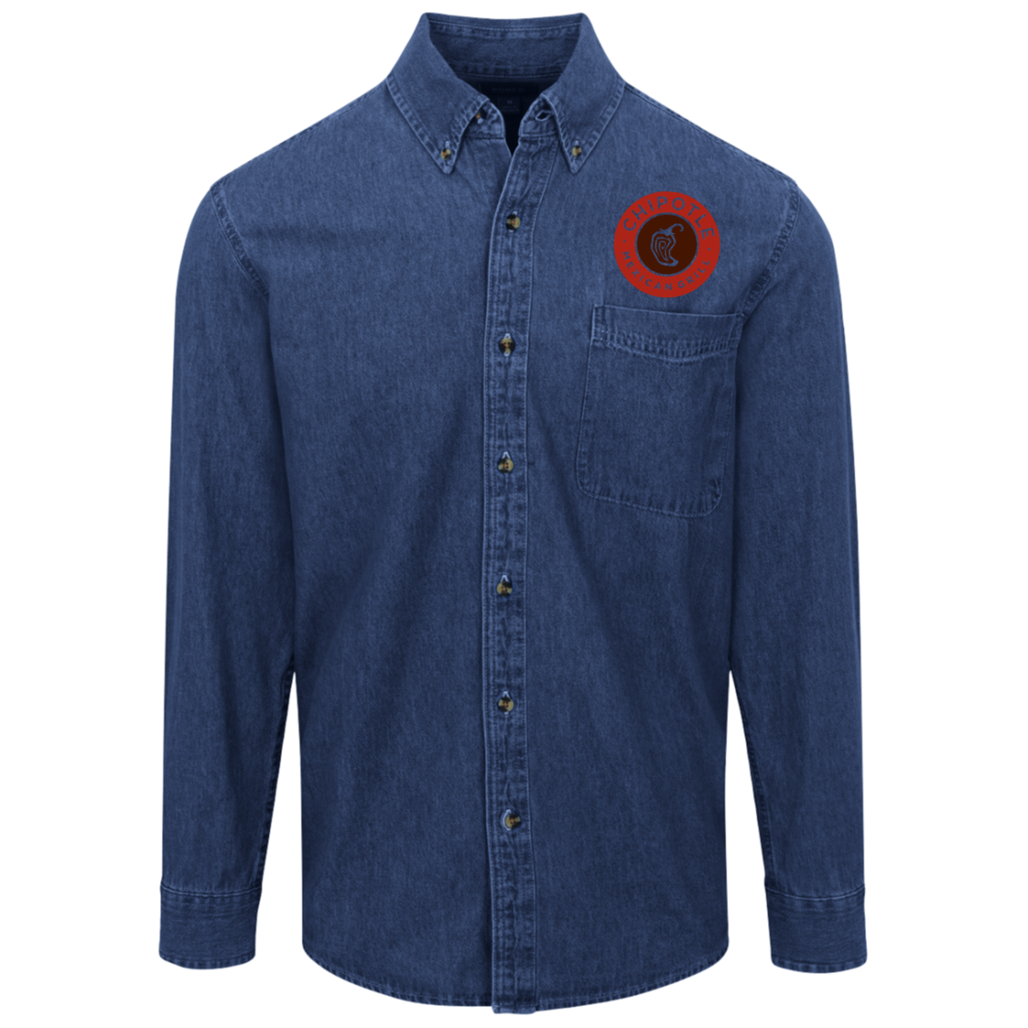 Chipotle Logo Denim Shirt For Men And Women
